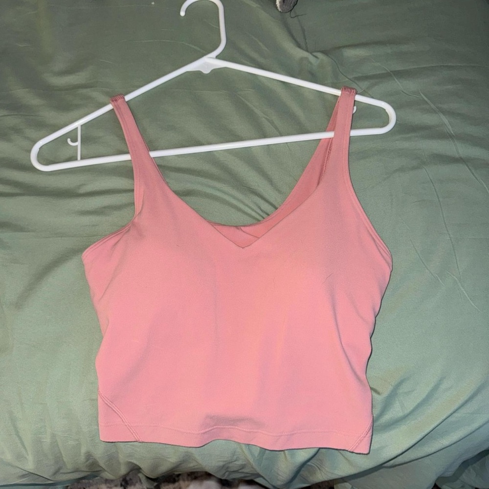 Lululemon pink align tank size 4 barely worn